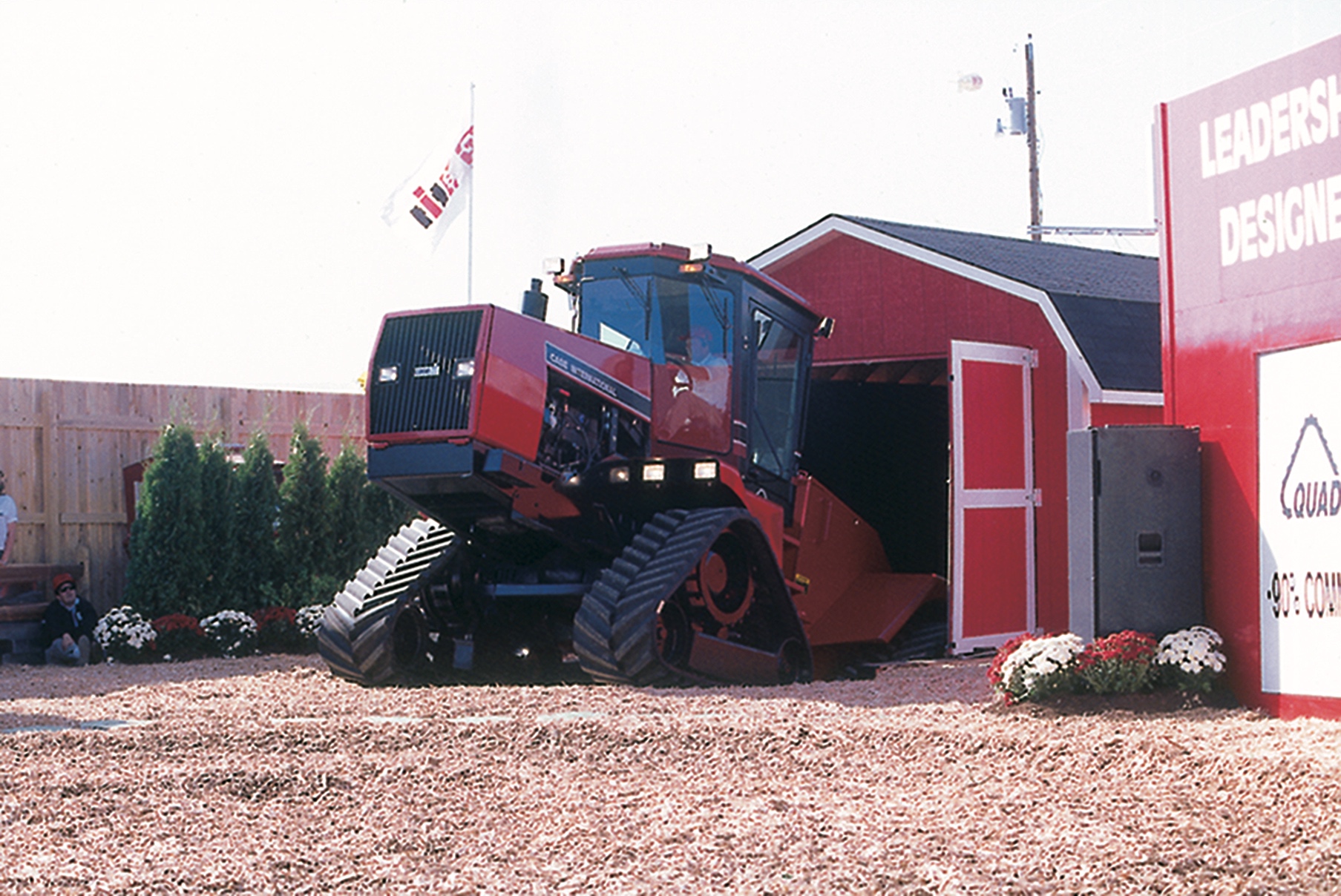 quadtrac emerging from ground