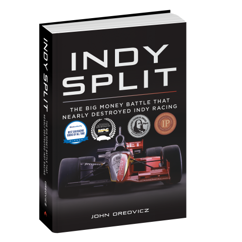 Indy Split jacket with four publishing award badges